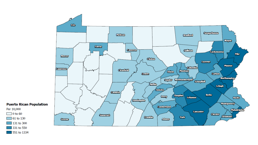 Puerto Ricans in Pennsylvania State, 2019 | CentroPR