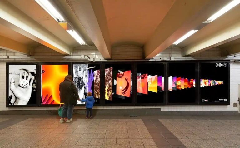 Public installation combining shoreline memory and NASA heat-map imagery to examine climate data