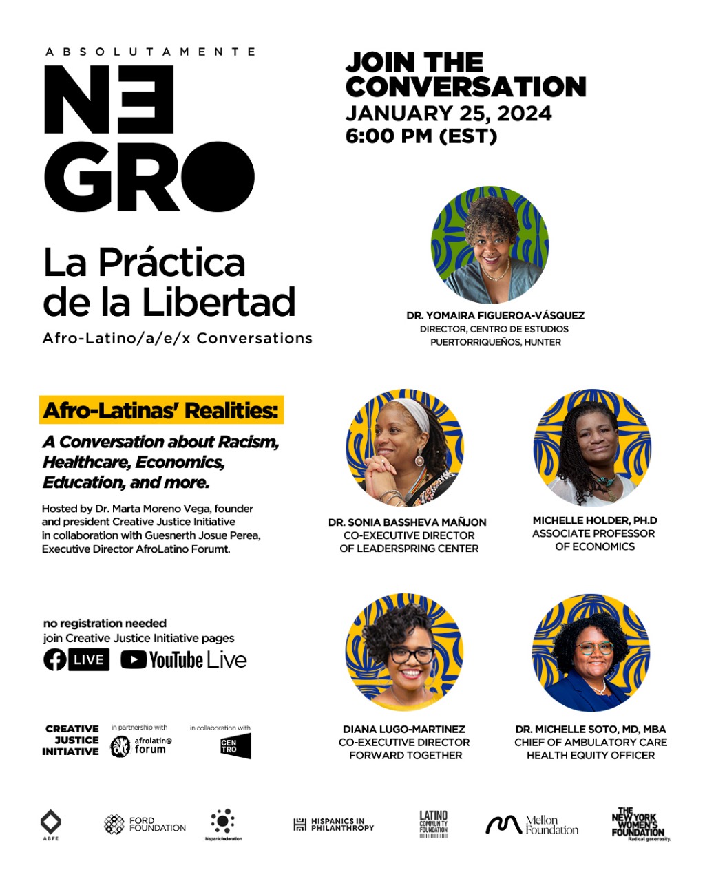 Afro-Latinas’ Realities: A Conversation about Racism, Healthcare, Economics, Education, and more.