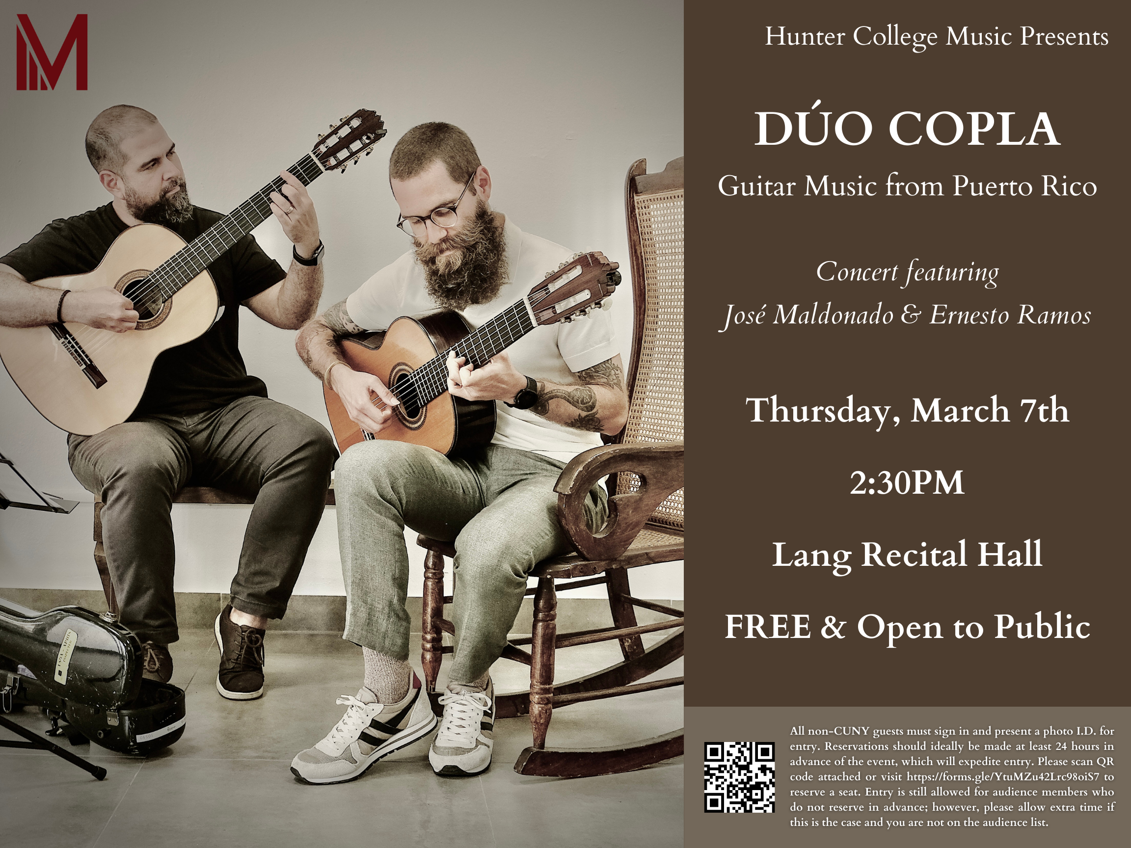 Dúo Copla: Guitar Music from Puerto Rico at Hunter College