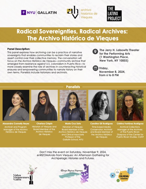 (Partner Event) Radical Sovereignties, Radical Archives: The Archivo Histórico de Vieques