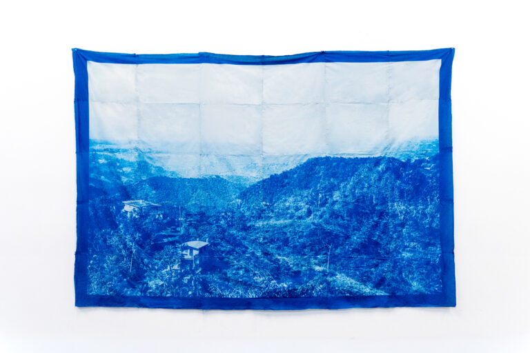 Cyanotype of the Puerto Rican mountainside